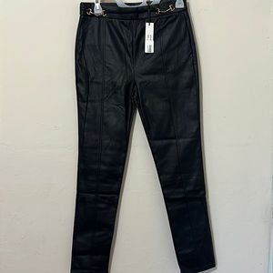 Faux leather pants